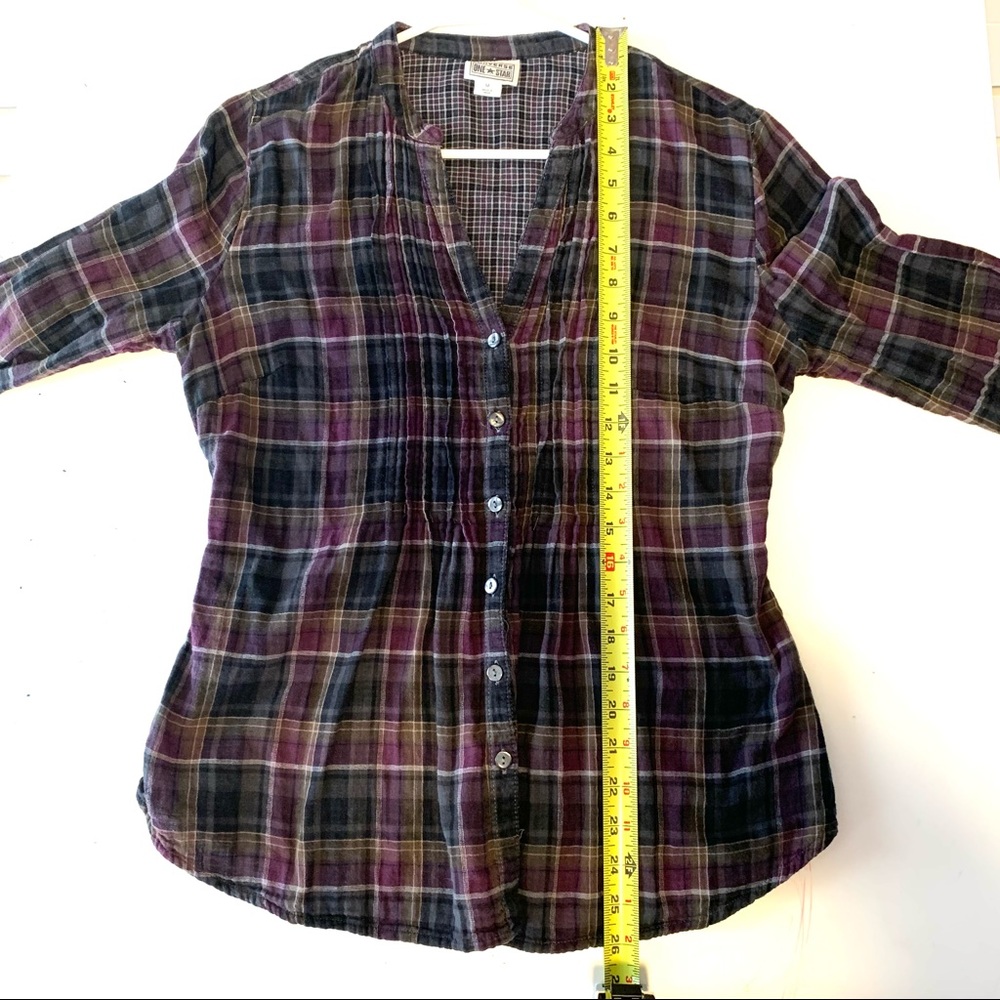 Converse one star long sleeve plaid shirt size medium - Picture 7 of 8